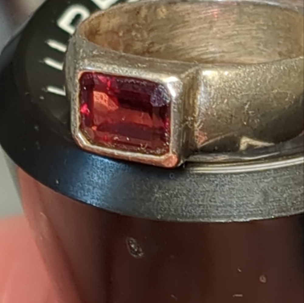 Vintage Elegance Ruby Sterling 925 Silver Ring. E… - image 7